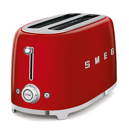 SMEG 2-Slice Retro Style Electric Toaster, red