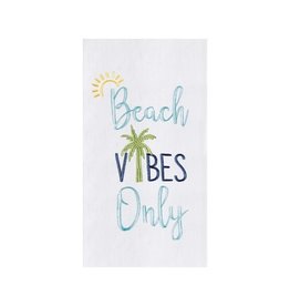 C and F Home Towel, Beach Vibes Only, floursack disc