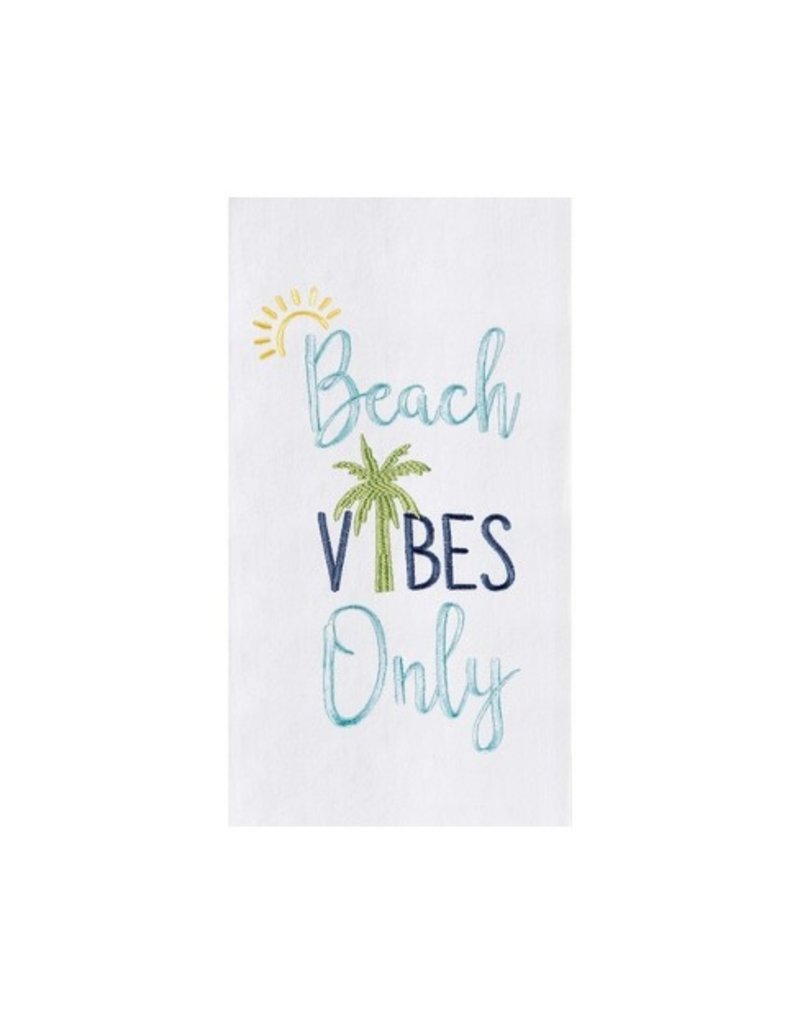 C and F Home Towel, Beach Vibes Only, floursack disc