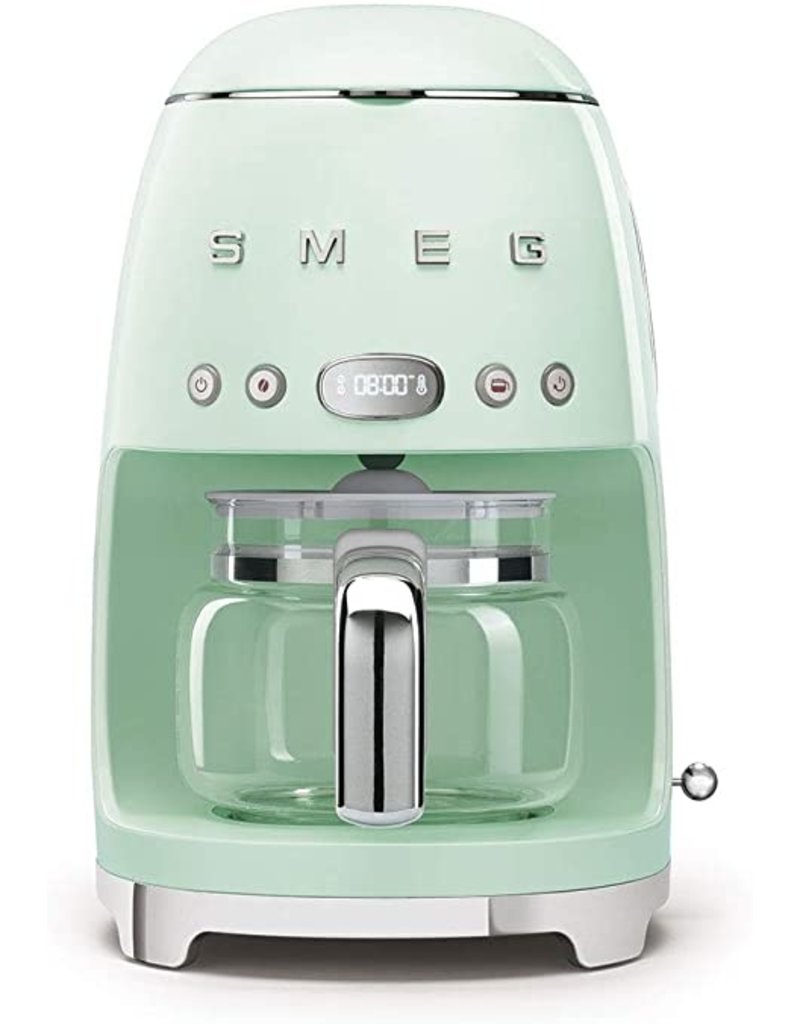 SMEG Retro Style Electric Drip Coffee Maker, pastel green, 10 cups