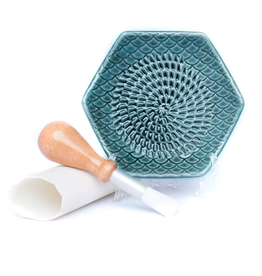 Grate Plate Garlic Grate Plate, 3pc Set, Teal