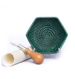 Grate Plate Garlic Grate Plate, 3pc Set, Emerald Green