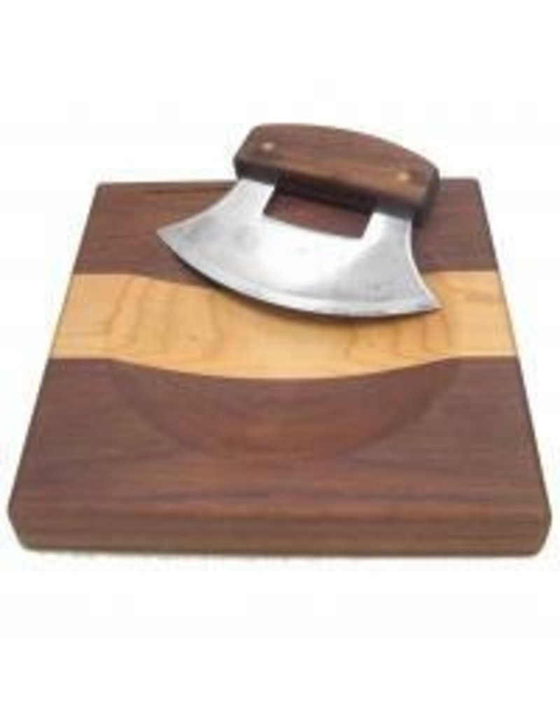HANDMADE Wooden Ulu Cutting Board And Knife