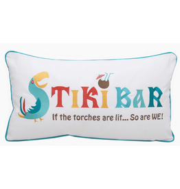 Tiki Bar Pillow - Indoor/Outdoor Lumbar,12x21