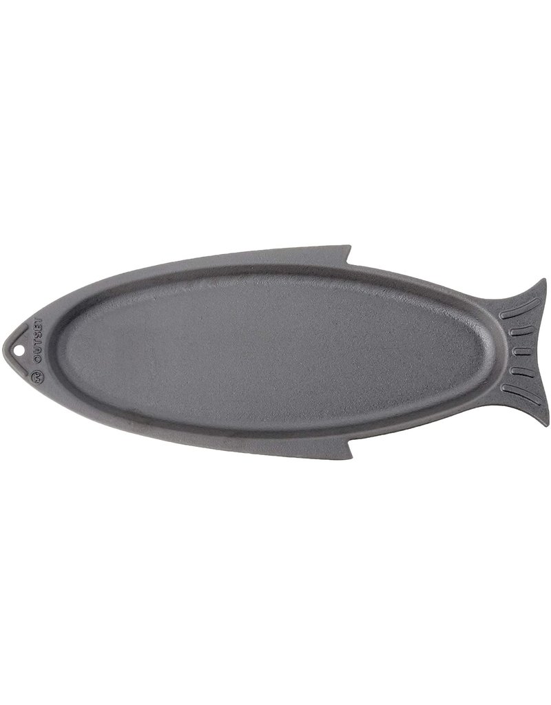 Outset Cast Iron Fish Grill Pan, 18 - Cook on Bay