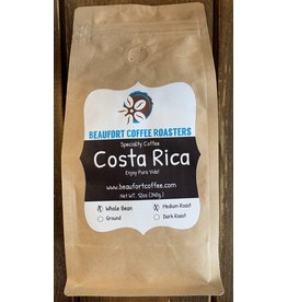 Beaufort Coffee Costa Rica, Medium Roast, Whole Bean 12oz