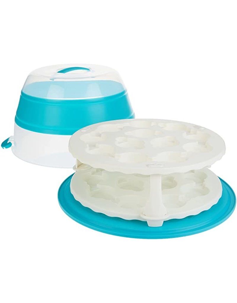 Progressive PROGR Collapsible Cupcake and Cake Carrier-for 10"cake, 24 cupcakes ciw