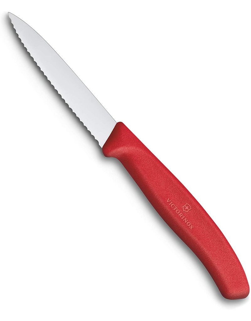 Victorinox Swiss Classic 3.25 Serrated Paring Knife (Red)
