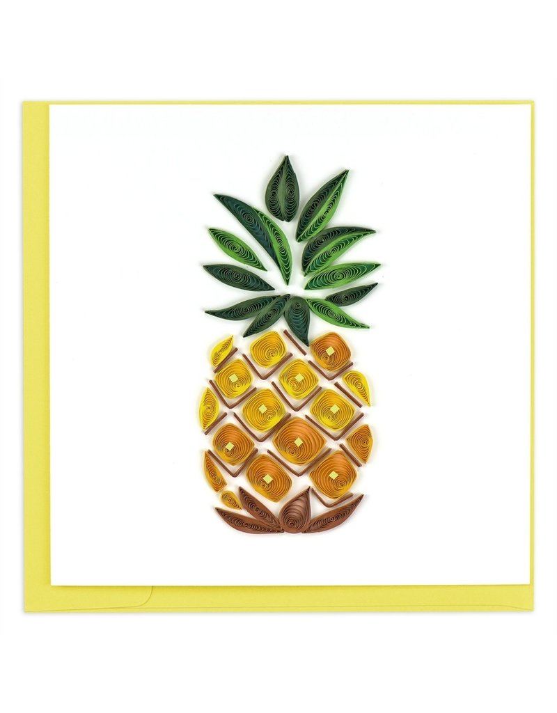 Quilling Card Greeting Card, Quill - Everyday, Pineapple, 6x6