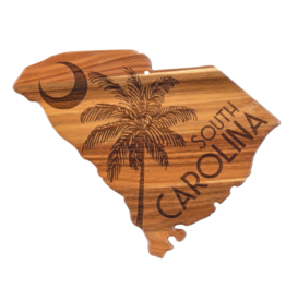 Totally Bamboo Acacia Board "South Carolina" with Palmetto/6