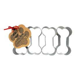 R&M International Dog Bone Cookie Cutter, 4x Connected