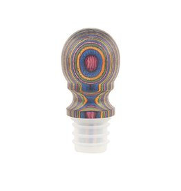 Island Bamboo/Wilshire Rainbow Pakkawood Bottle Stopper