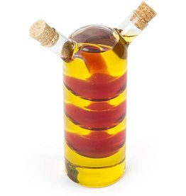 Foxrun Oil and Vinegar Bottle, Intertwined Bubbles