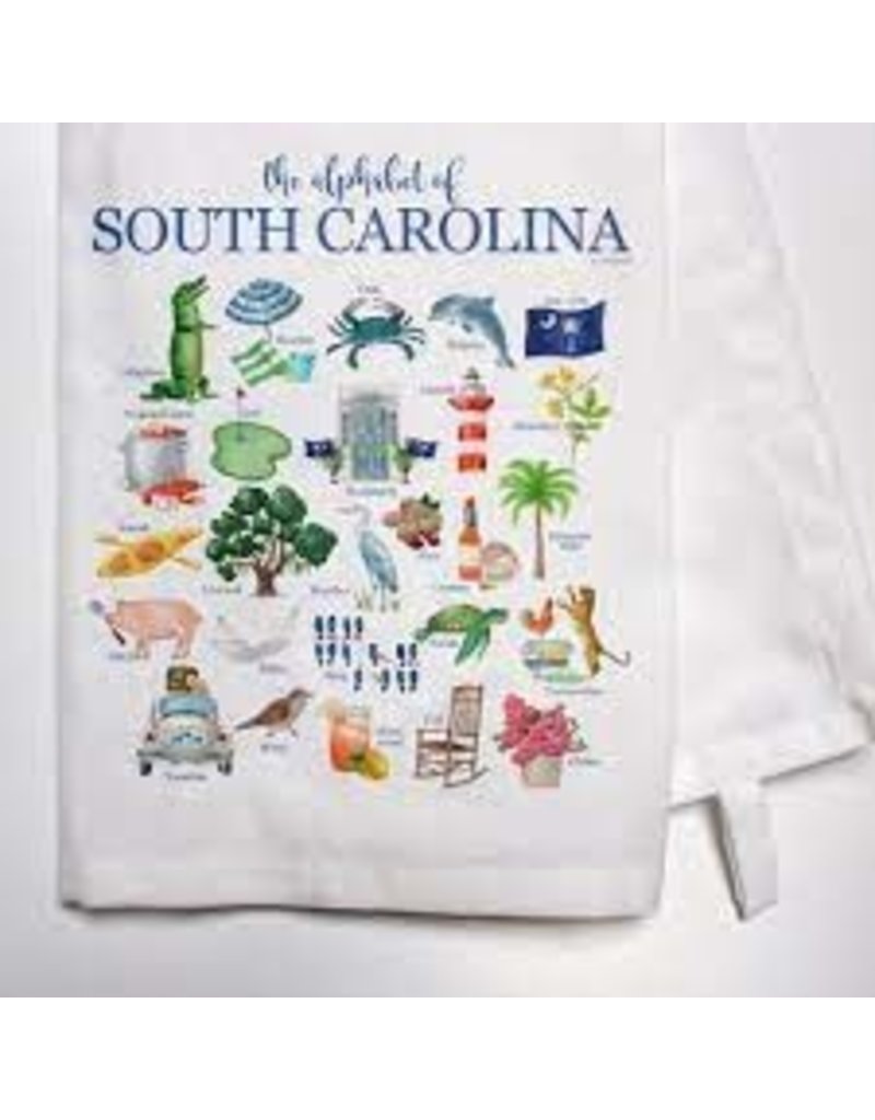 South Carolina Alphabet Dish Towel*