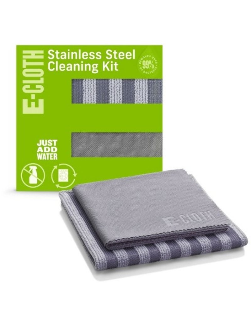 ECloth Stainless Steel Cleaning Cloths, 2 Pack