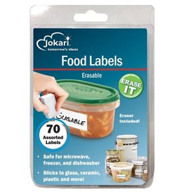 Jokari Erasable Food Labels, 70 Assorted