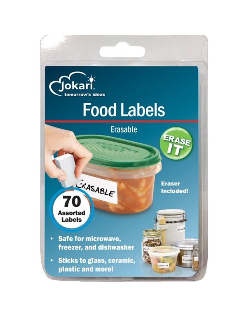 Erasable Food Storage Labels