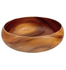 Pacific Merchants Acacia Wood Serving/Salad Bowl 10x4 disc