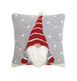 Holiday 3D Gnome Hooked Pillow, 14x14 disc