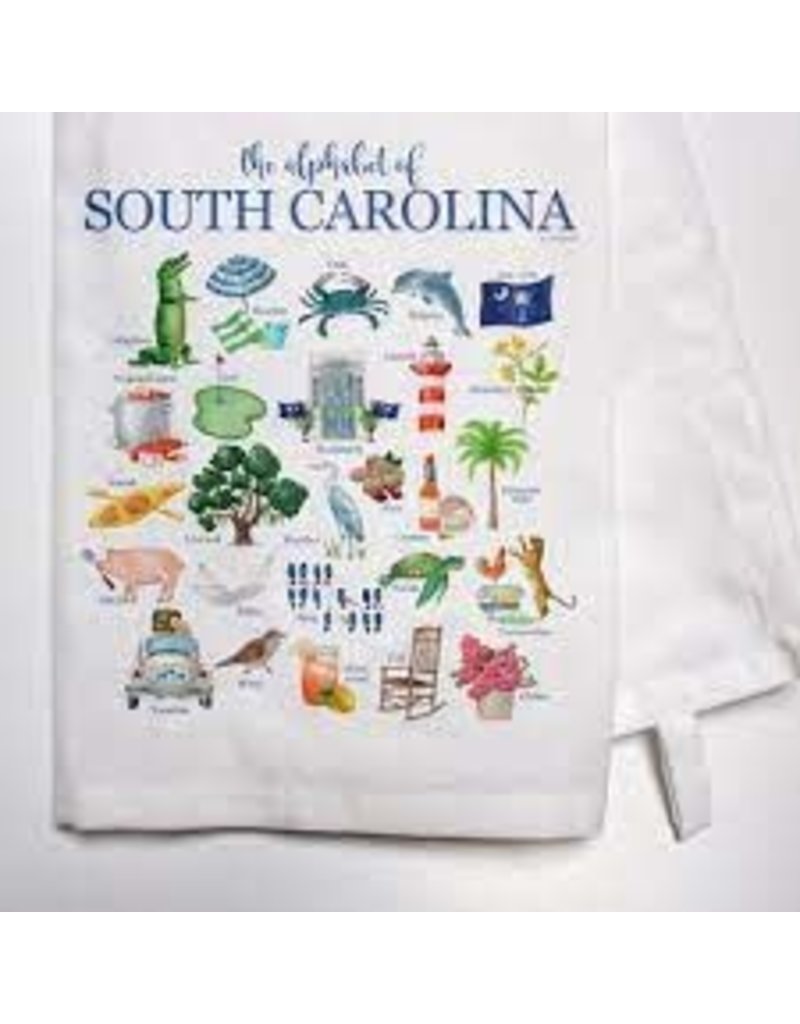 South Carolina Alphabet Dish Towel