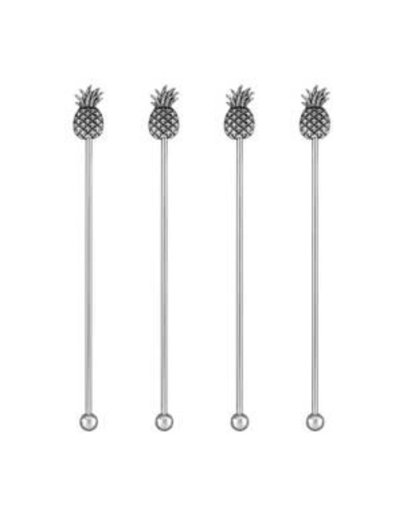 Supreme Housewares Pineapple Swizzle Sticks, Set of 4