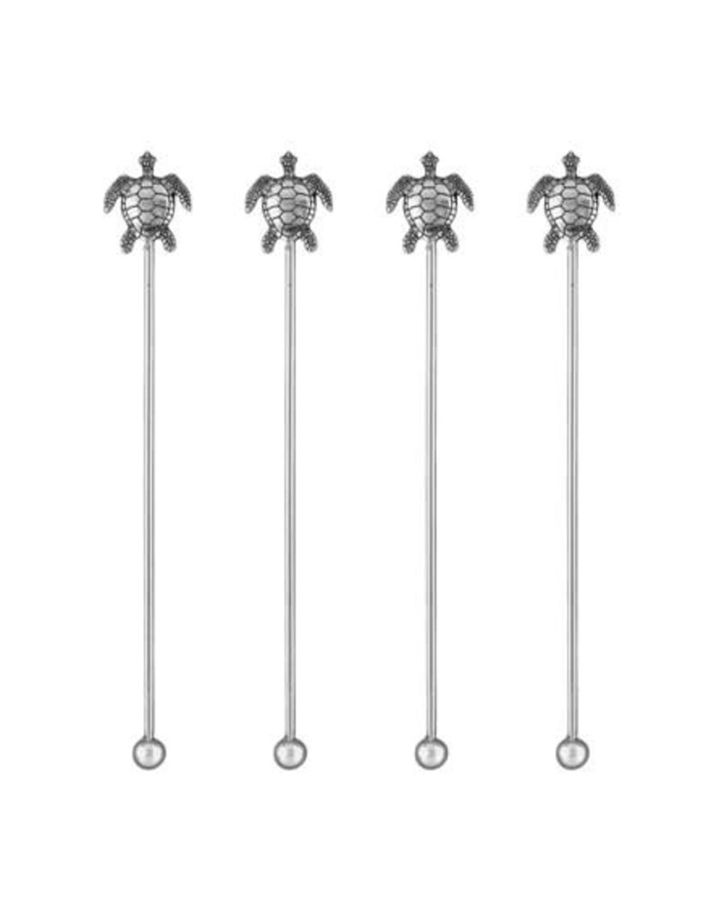 Supreme Housewares Sea Turtle Swizzle Sticks, Set of 4