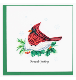 Holiday Greeting Card, Quill - Winter Cardinal, 6x6