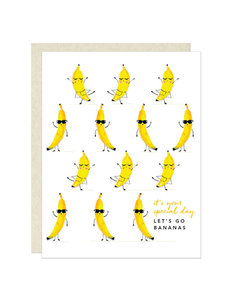 Greeting Card - Birthday, Bananas