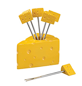 Supreme Housewares 6-Piece Cheese Cocktail Picks with Holder