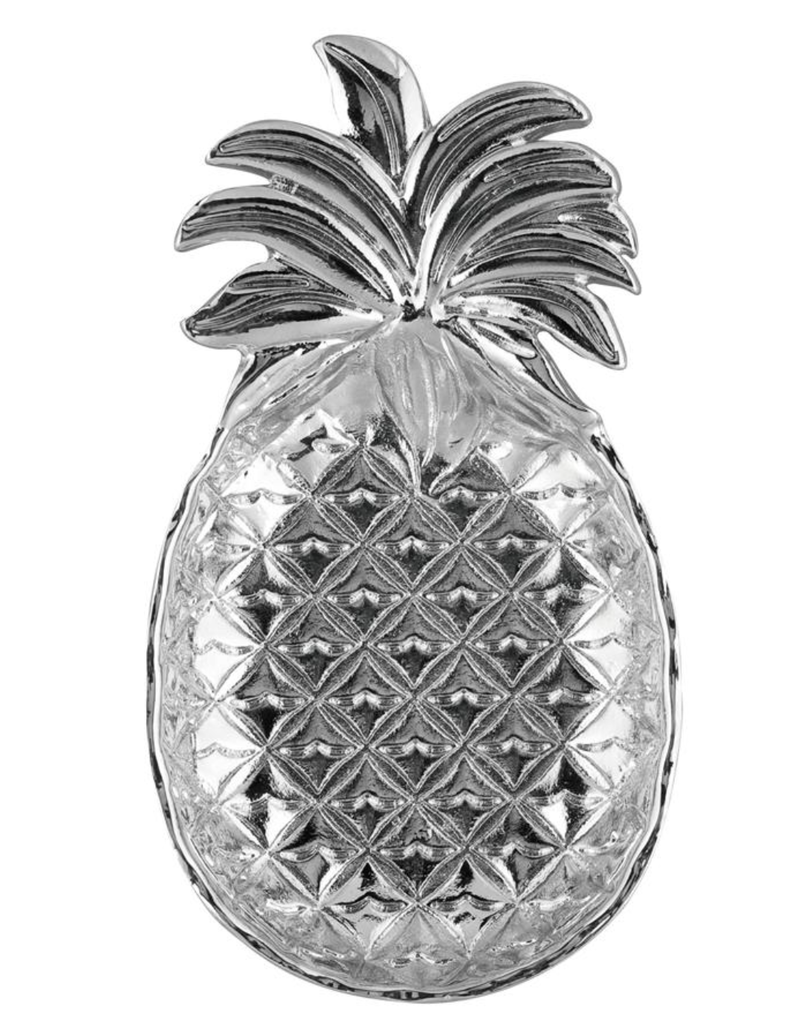 Supreme Housewares Pineapple Mini Tray/Tea Bag Holder, 3" zinc disc