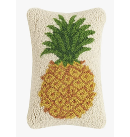 Pineapple Hooked Pillow, 12x8