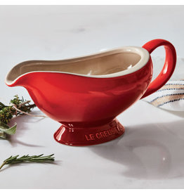 Le Creuset Stoneware Gravy Boat, CERISE RED