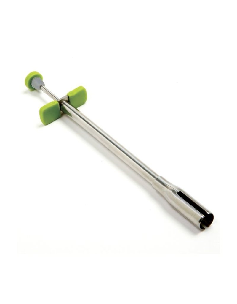 Norpro Stainless Steel Olive Stuffer, with Comfort Grips, 5.25", Green