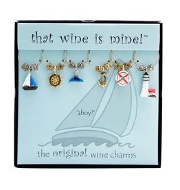 Supreme Housewares 6 Pc Nautical Wine Charms