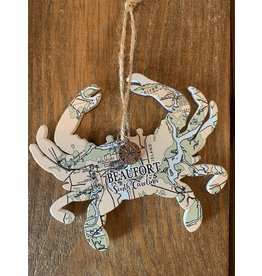 Ornament, Crab with Beaufort Map*