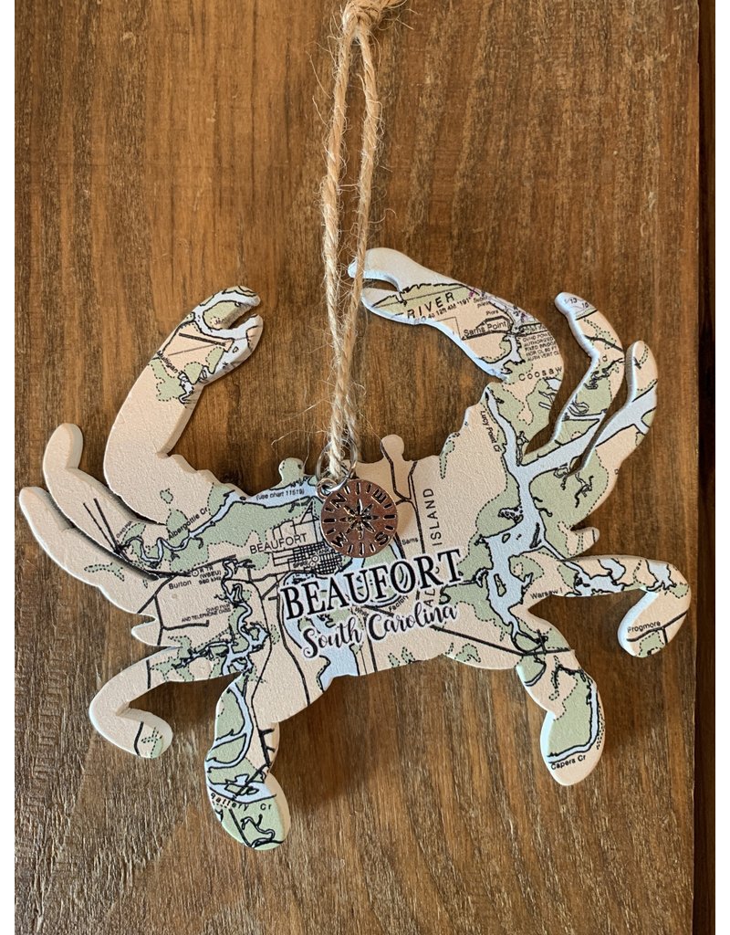 Ornament, Crab with Beaufort Map