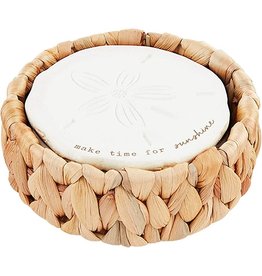 Mudpie Sand Dollar Coasters, 5 Pc Set*