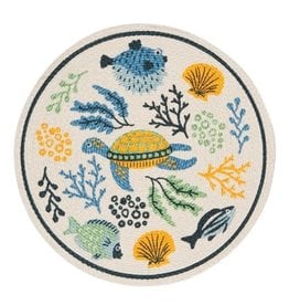 Now Designs Placemat, Under the Sea, round braided discntd