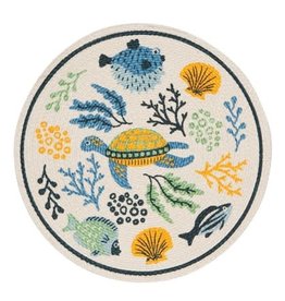 Now Designs Placemat, Under the Sea, round braided