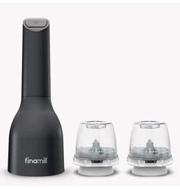 FinaMill Black Battery-Operated Salt, Pepper & Spice Grinder/Mill, With 2 Pods*