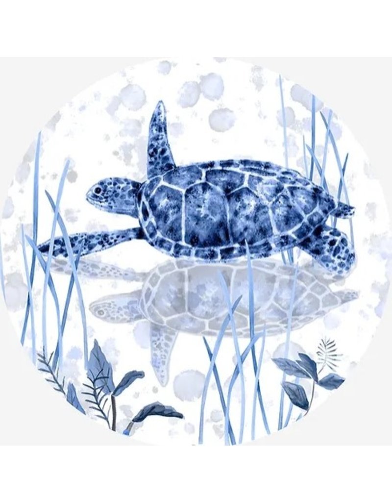 Andreas Silicone Jar Opener, Single Sea Turtle, blue