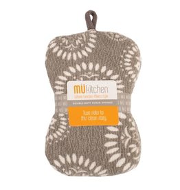 MU Kitchen Single Scrub Sponge, Gray