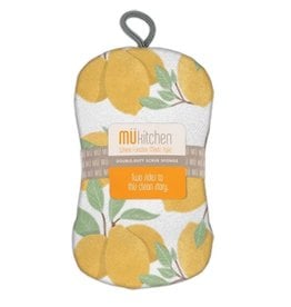 MU Kitchen Single Scrub Sponge, Lemons