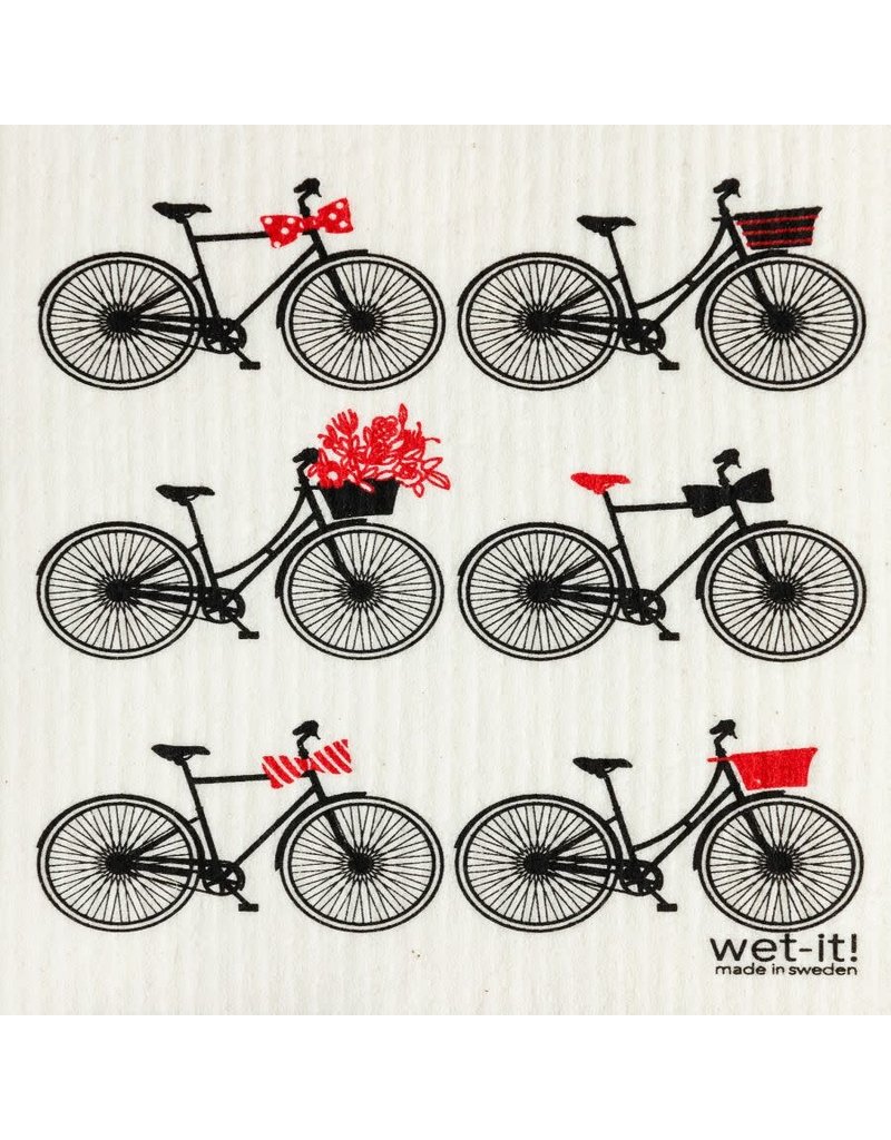 Wet-It Swedish Dish Cloth Bikes