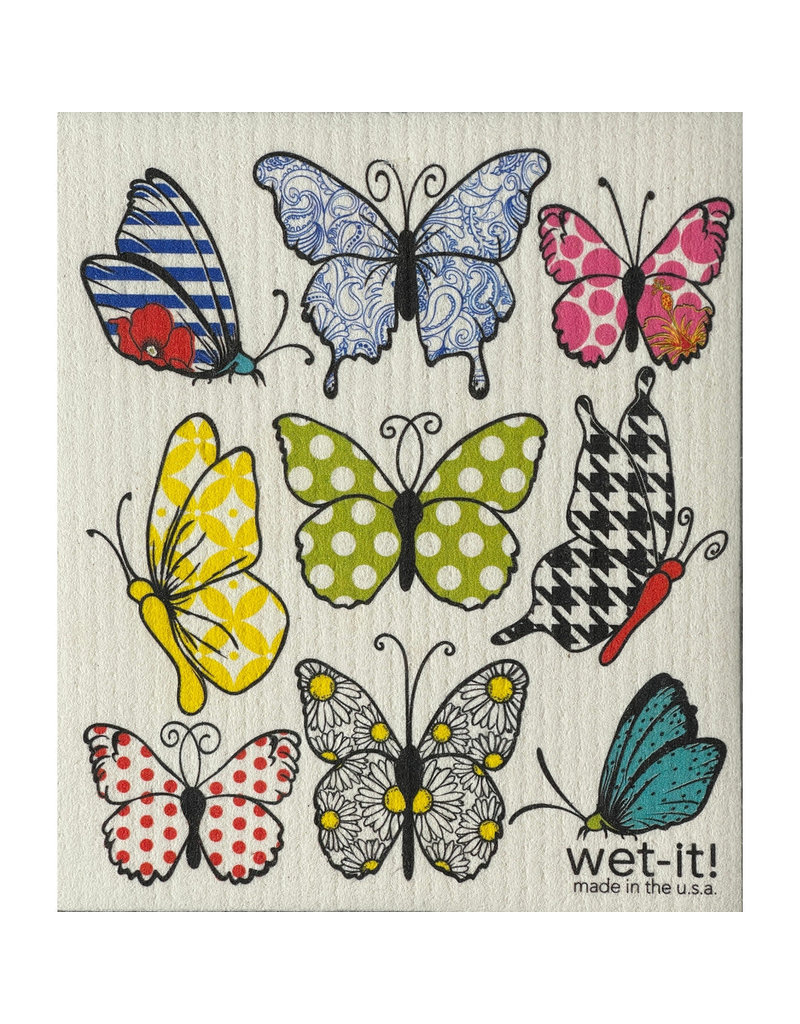 Wet-It Swedish Dish Cloth Butterflies