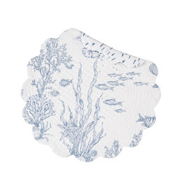 C and F Home Placemat, Makara , Round Reversible*