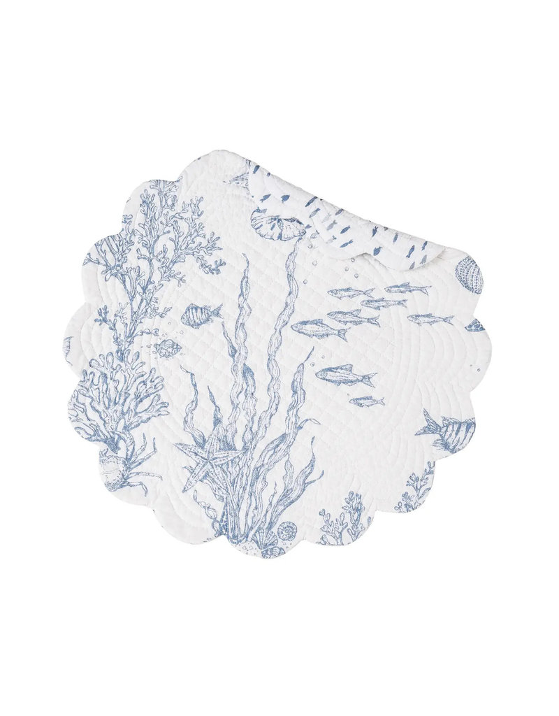 C and F Home Placemat, Makara , Round Reversible*