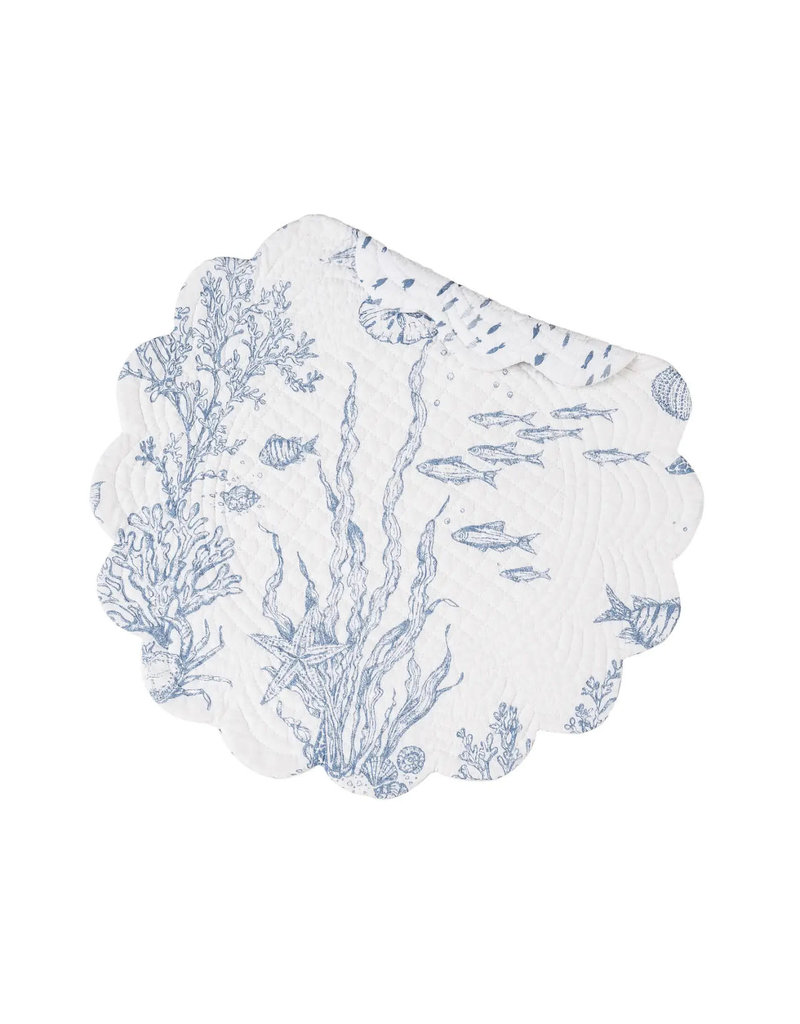 C and F Home Placemat, Makara , Round Reversible*