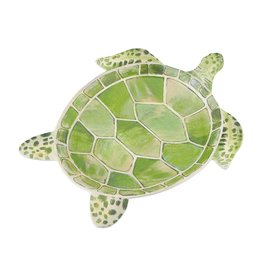 Supreme Housewares Melamine Sea Turtle Plate, GREEN, 7"*