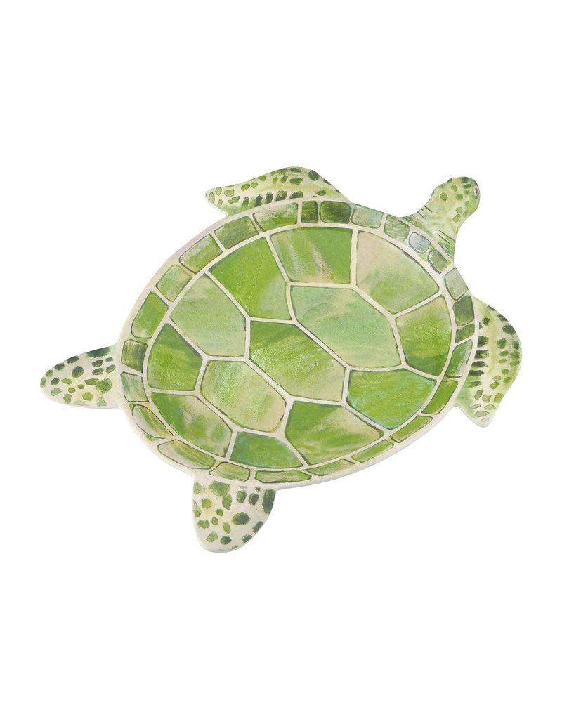 Supreme Housewares Melamine Sea Turtle Plate, GREEN, 10"*
